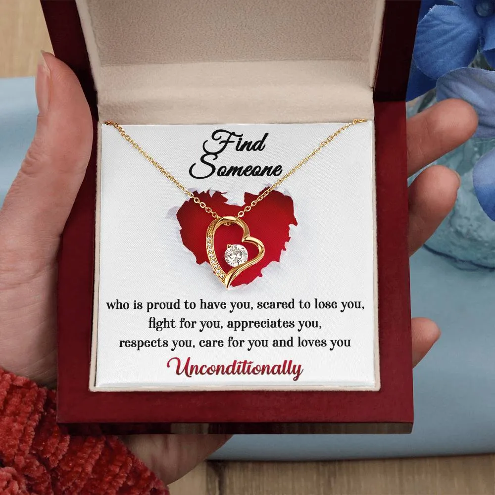Find Someone That Loves You Unconditionally Forever Love Necklace