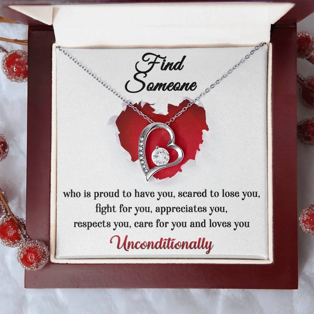 Find Someone That Loves You Unconditionally Forever Love Necklace