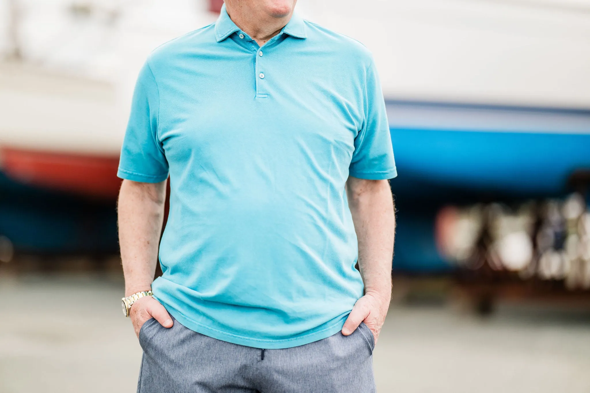 Fish Hippie Shaker Short-Chambray