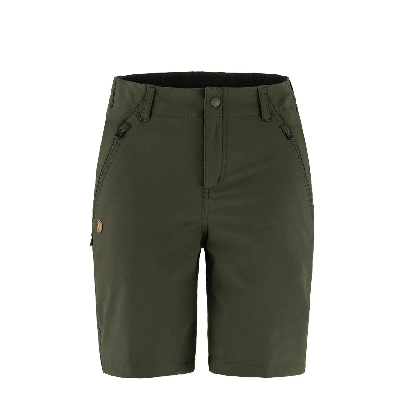 Fjallraven Womens Abisko Trail Stretch Shorts Deep Forest