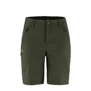 Fjallraven Womens Abisko Trail Stretch Shorts Deep Forest