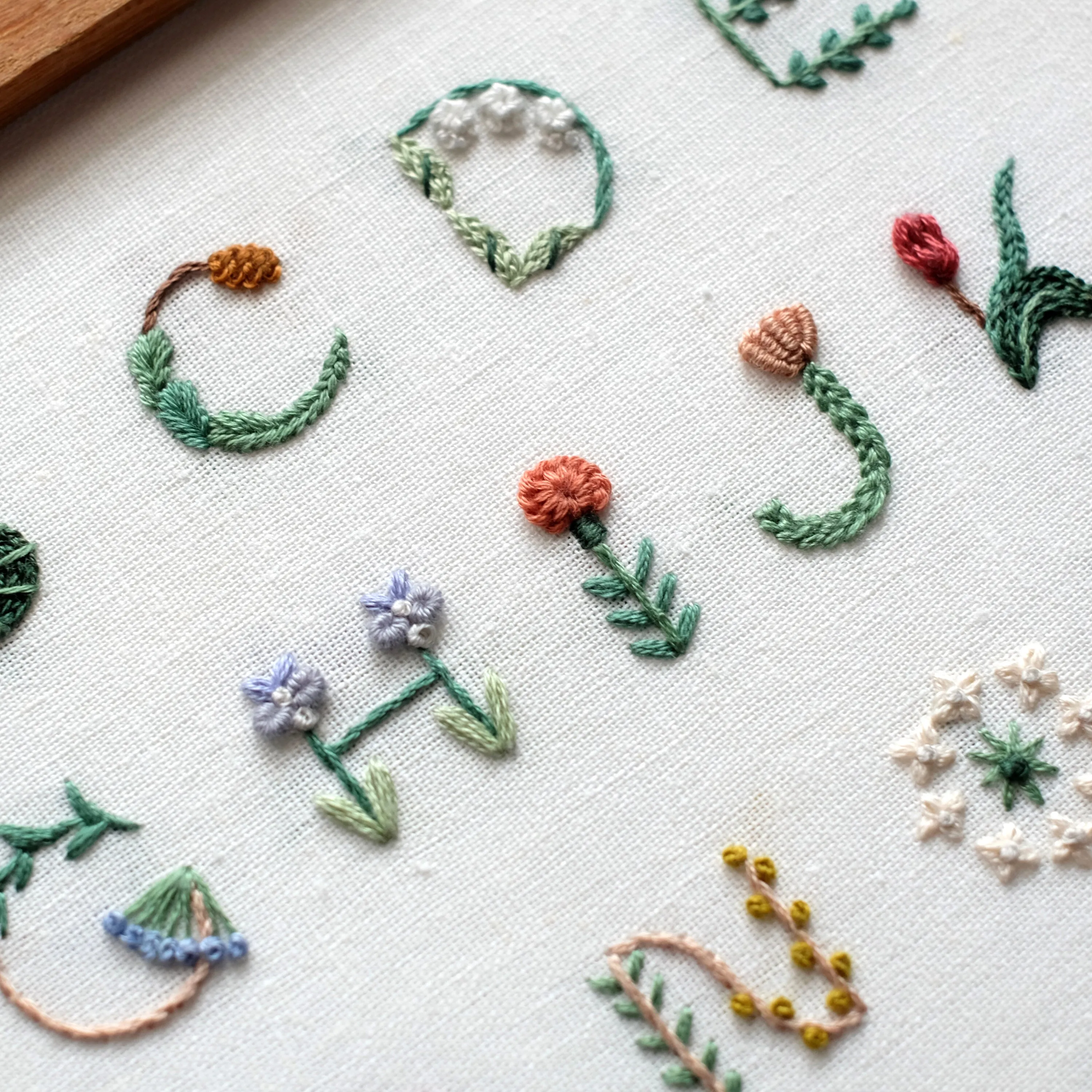 Floral Alphabets - PDF Pattern