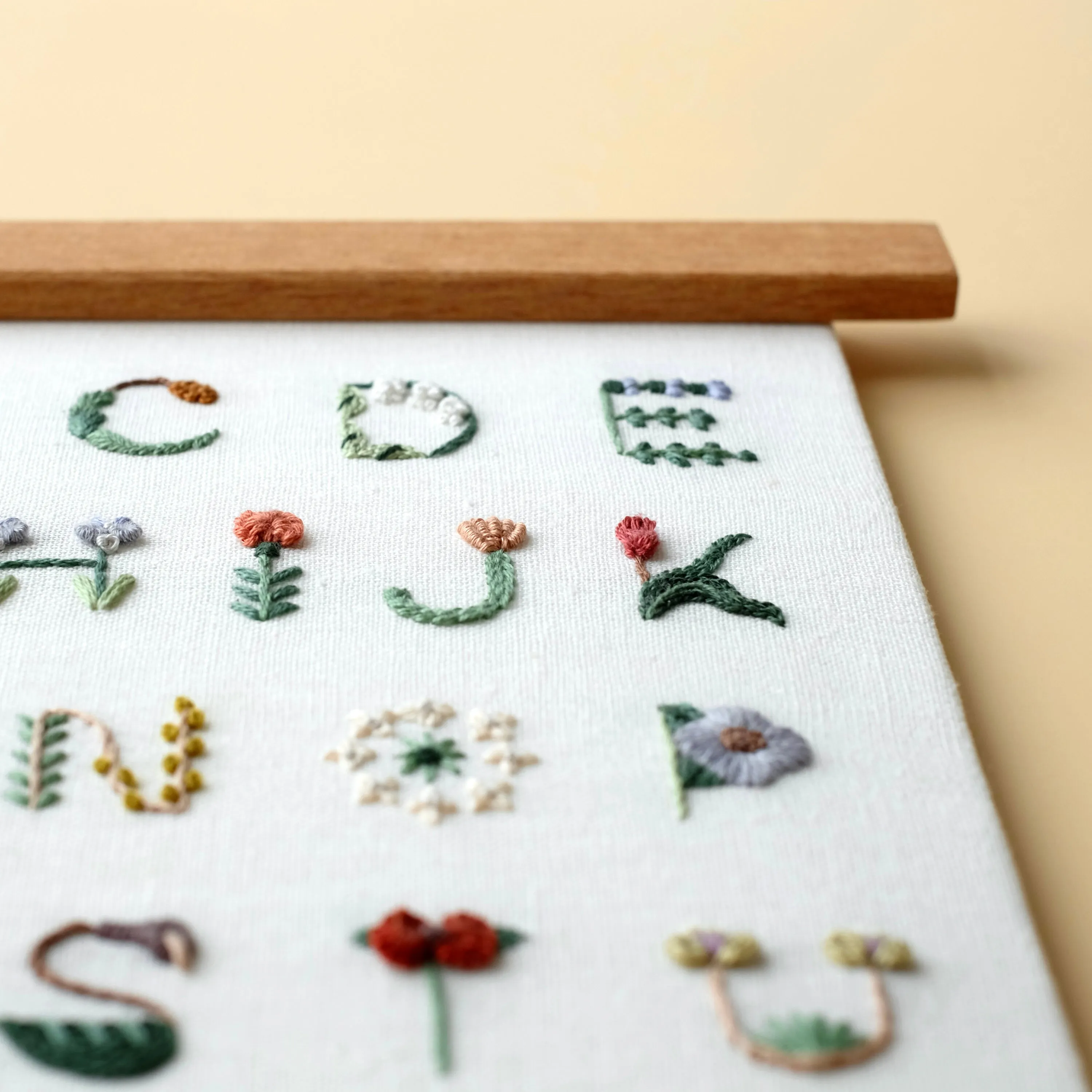 Floral Alphabets - PDF Pattern