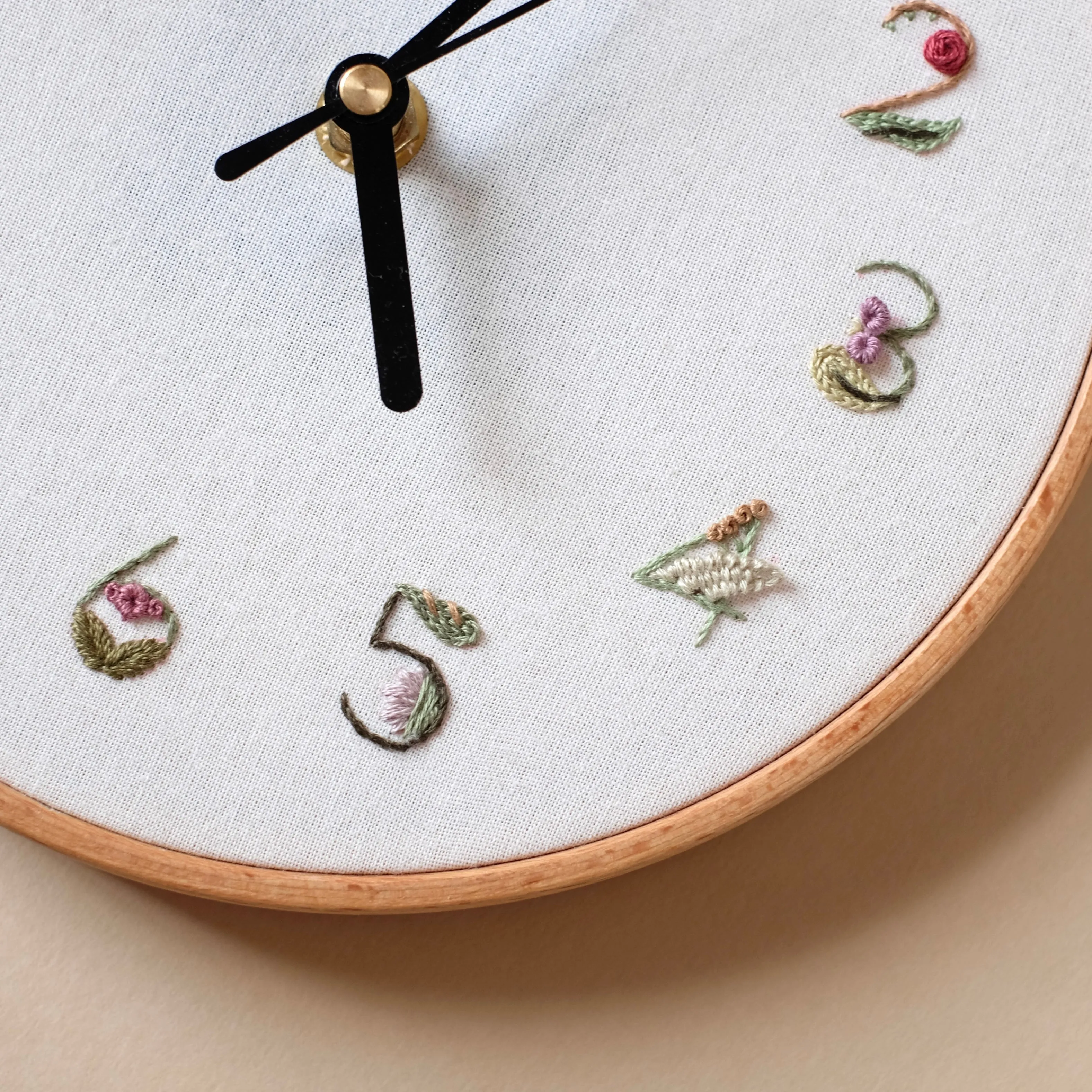 Floral Embroidery Clock - PDF Pattern