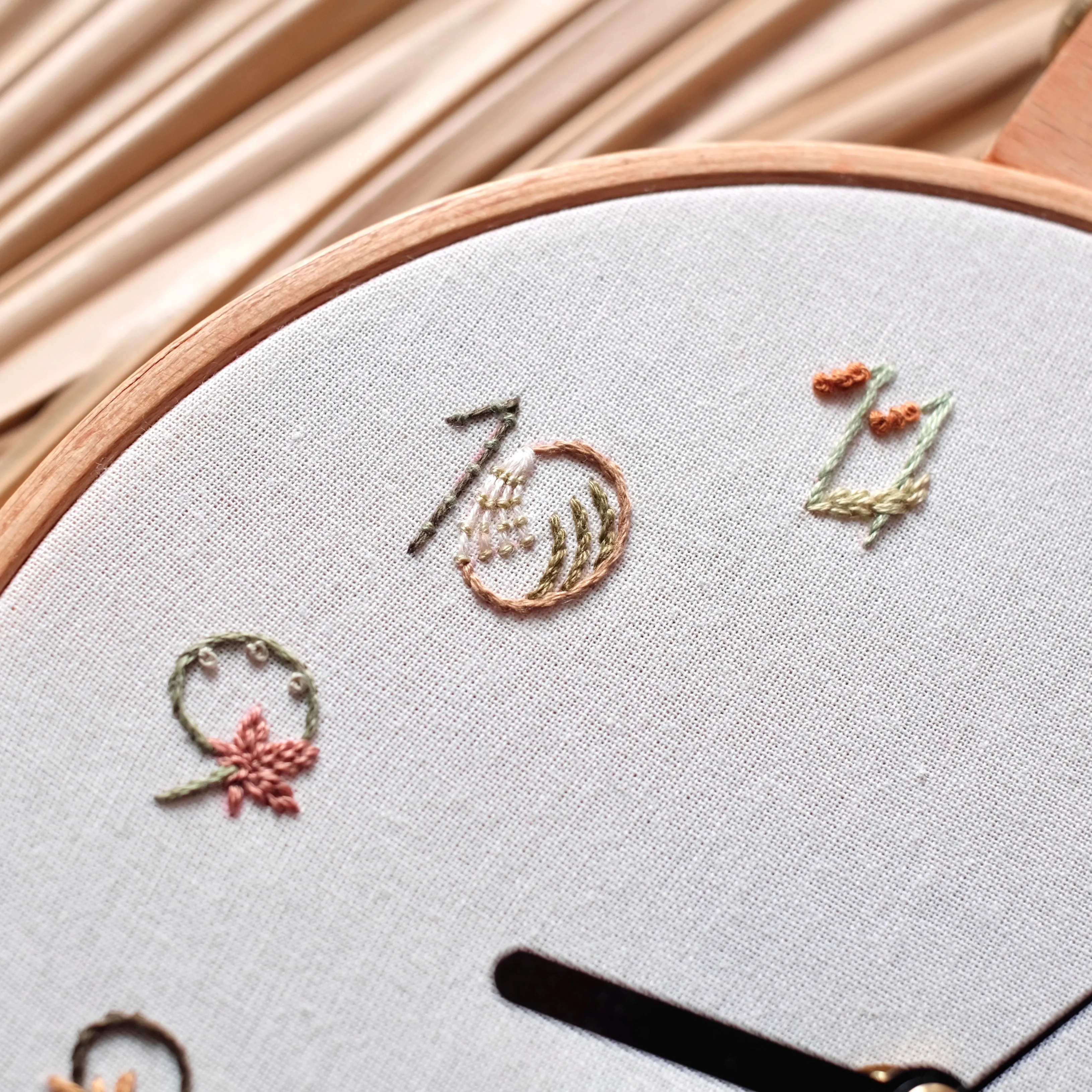 Floral Embroidery Clock - PDF Pattern