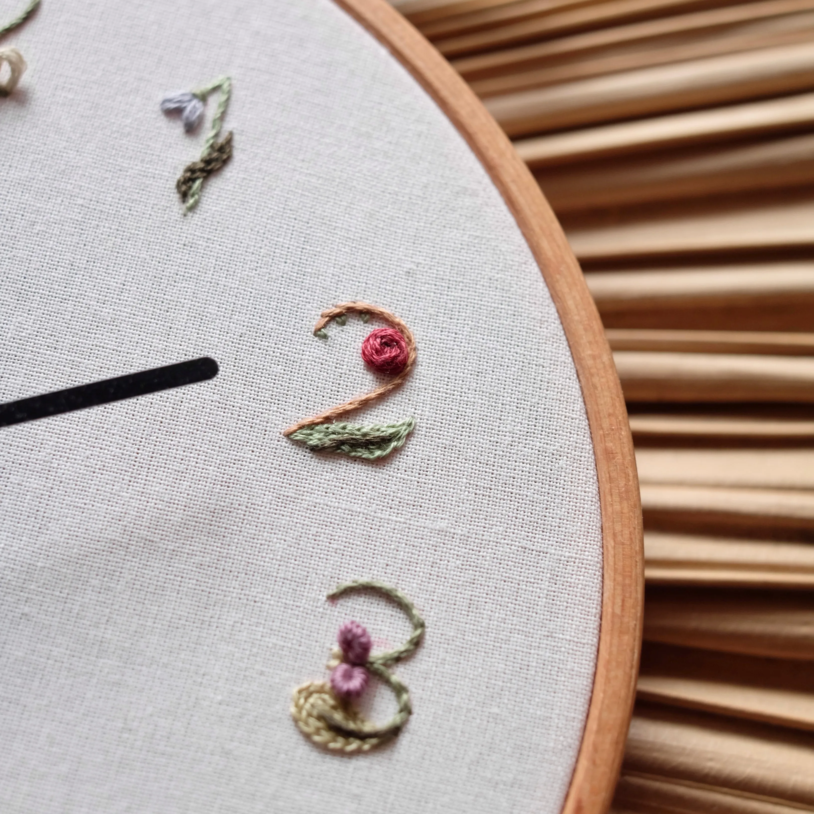 Floral Embroidery Clock - PDF Pattern