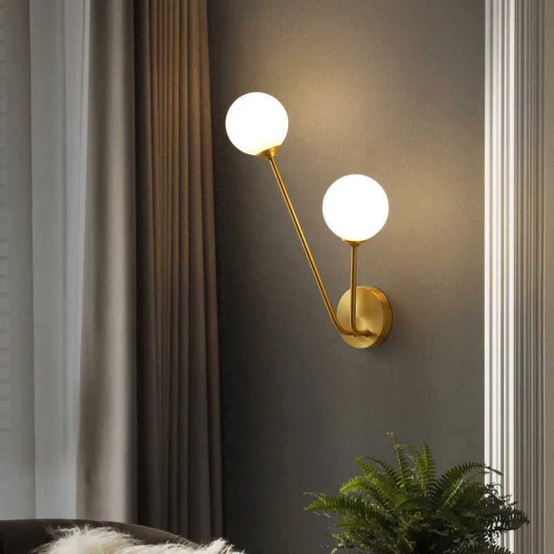 Flower Bulb Crystal Wall Lamp