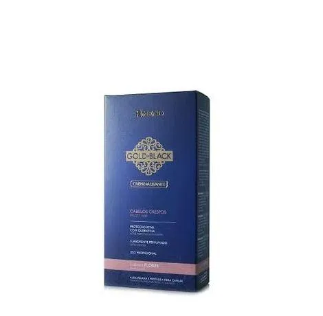 Flowers Gold Black Smoothing Keratin Ammonia Treatment Cream Kit 2 Prod. - Amend