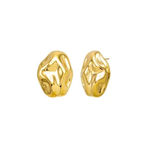 Fluid Pebble Stud Earring