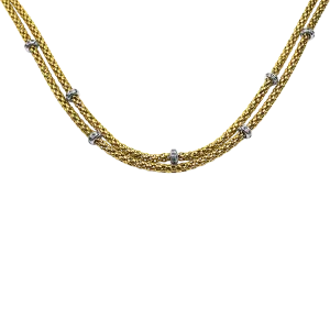 Fope Estate 18K Yellow & White Gold EKA Collection Diamond Necklace