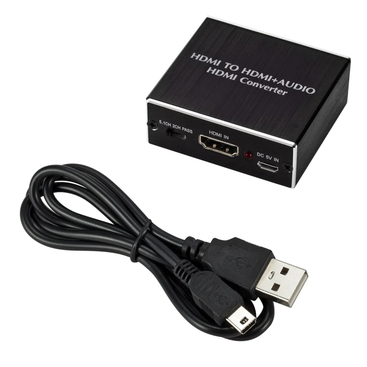 For HDMI Audio Video Converter Audio Splitter For HDMI To HDMI   3.5 AUDIO   SPDIF black