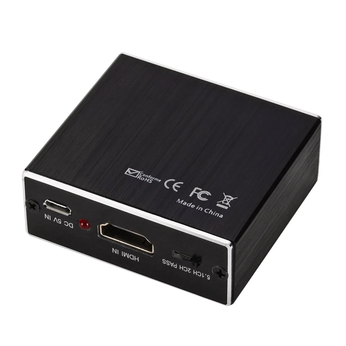 For HDMI Audio Video Converter Audio Splitter For HDMI To HDMI   3.5 AUDIO   SPDIF black