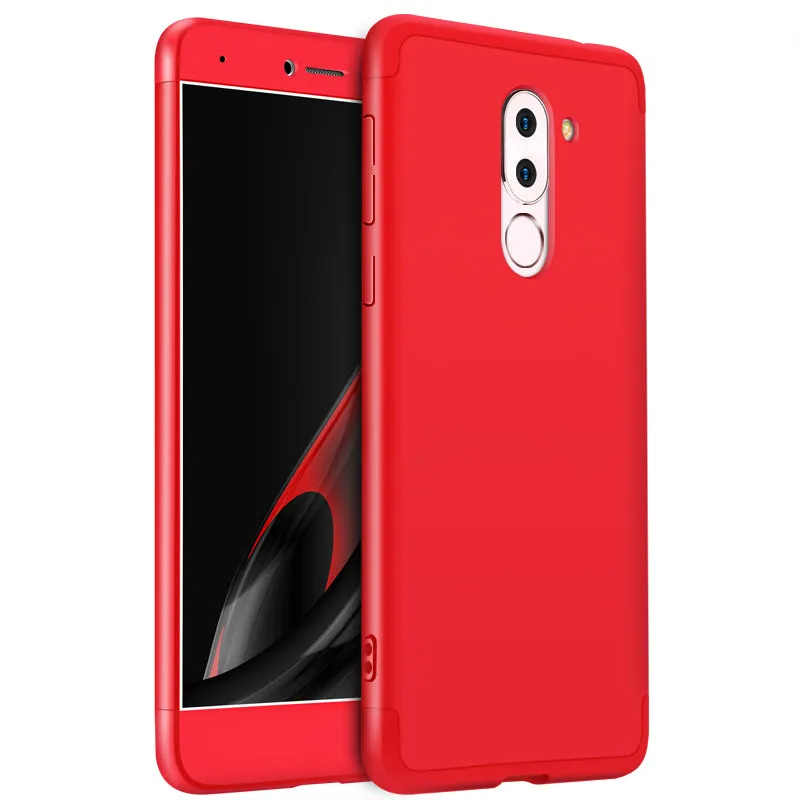 For HUAWEI Honor 6X/GR5 2017 3 in 1 Hybrid Hard Case Full Body 360 Degree Protection Back Cover  Gold