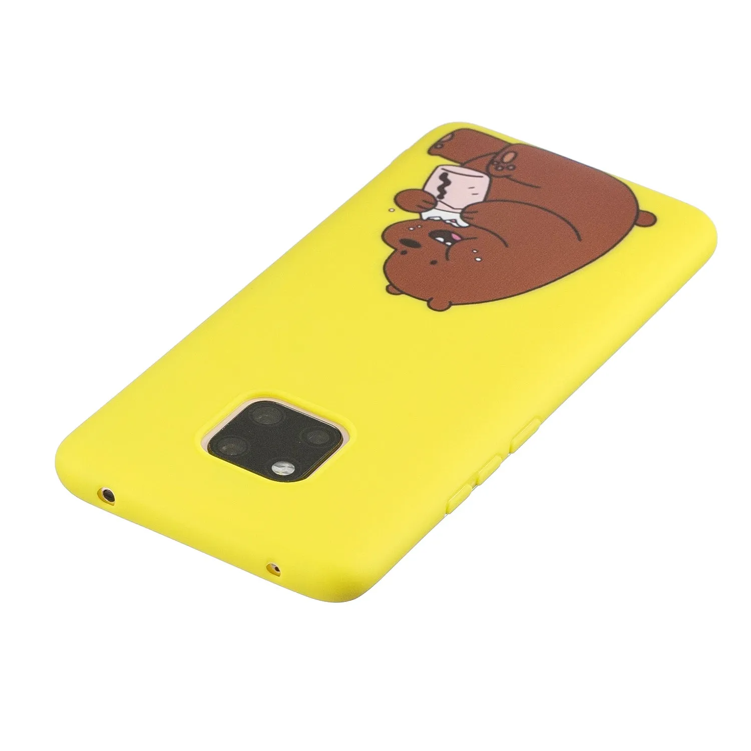 For HUAWEI MATE 20 pro Pure Color Phone Cover Cute Cartoon Phone Case Lightweight Soft TPU Phone Case with Matching Pattern Adjustable Bracket 8