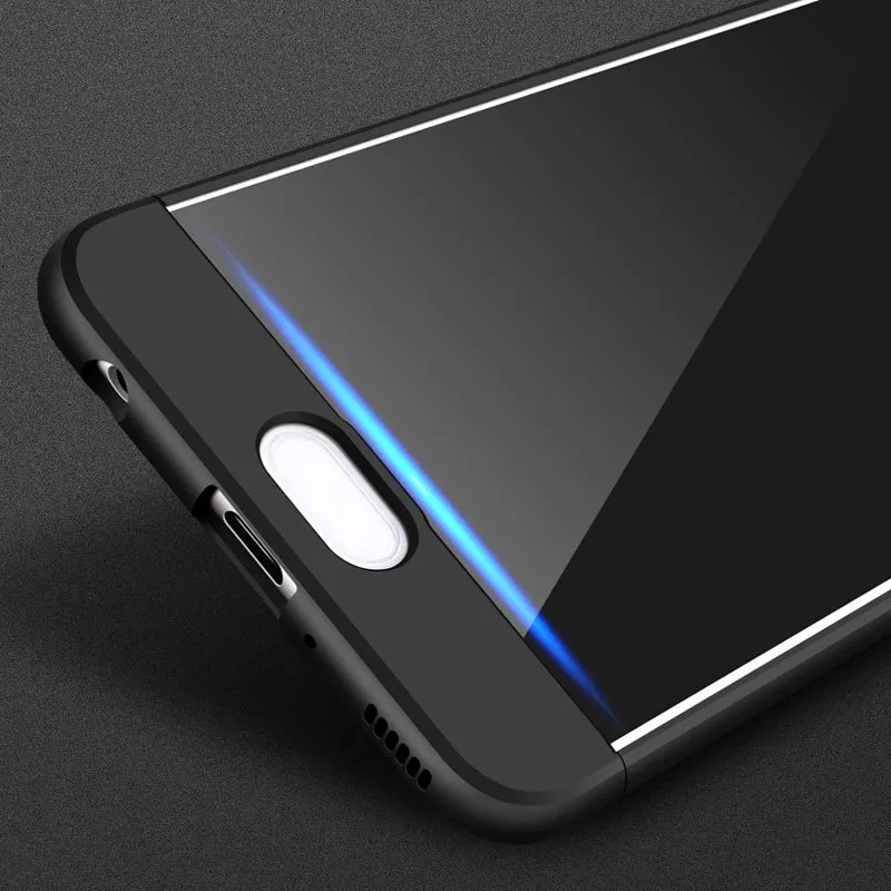 For HUAWEI P10 Plus Ultra Slim Back Cover Non-slip Shockproof 360 Degree Full Protective Case black