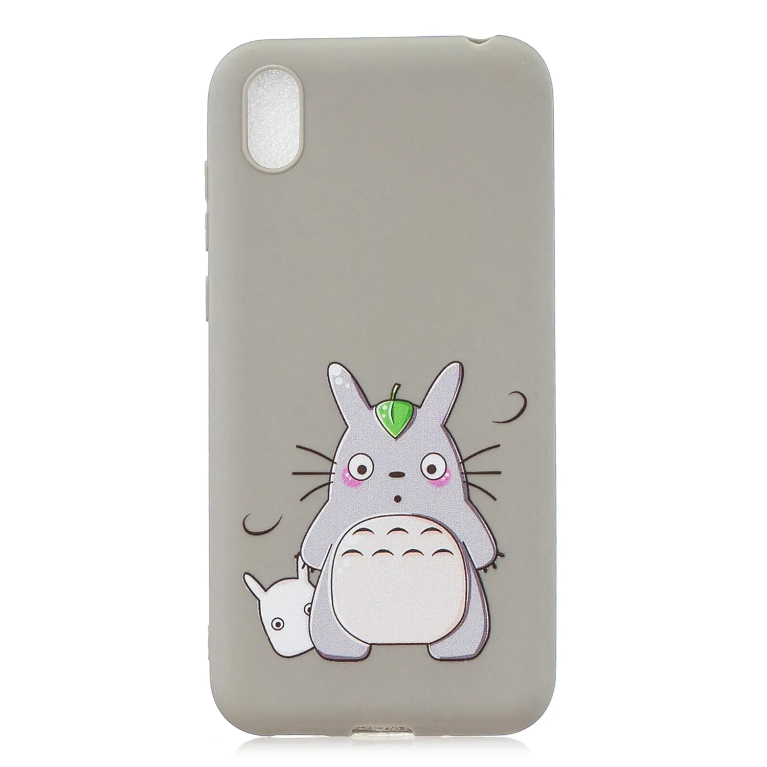 For HUAWEI Y5 2019  Lightweight Soft TPU Phone Case Pure Color Phone Cover Cute Cartoon Phone Case with Matching Pattern Adjustable Bracket 1