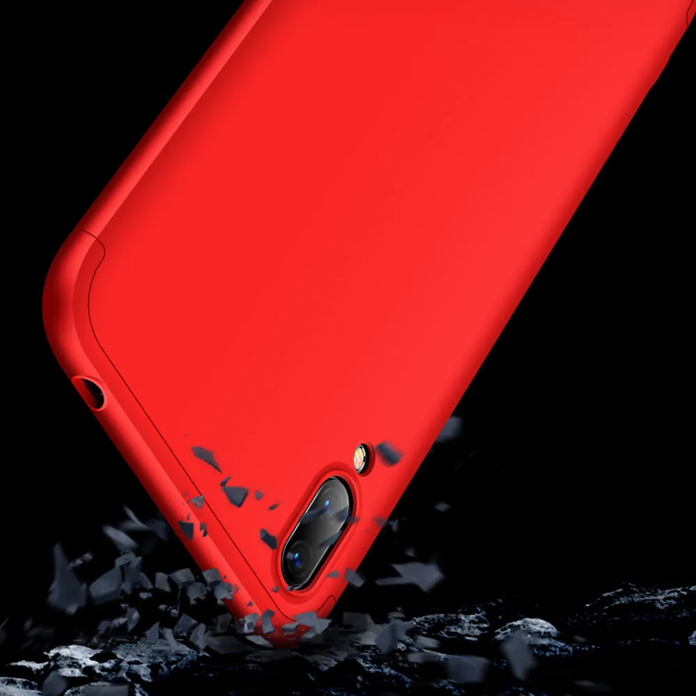 For HUAWEI Y7 pro 2019 Ultra Slim PC Back Cover Non-slip Shockproof 360 Degree Full Protective Case blue