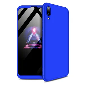 For HUAWEI Y7 pro 2019 Ultra Slim PC Back Cover Non-slip Shockproof 360 Degree Full Protective Case blue