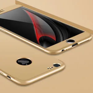 For iPhone 6/6S plus Slim 3 in 1 Hybrid Hard Case Full Body 360 Degree Protection Back Cover  Golden