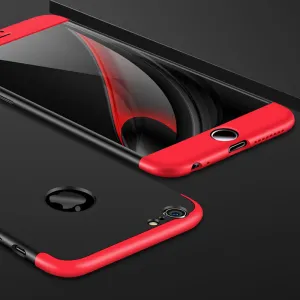 For iPhone 6/6S plus Slim 3 in 1 Hybrid Hard Case Full Body 360 Degree Protection Back Cover  Red black red