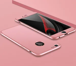 For iPhone 6/6S plus Slim 3 in 1 Hybrid Hard Case Full Body 360 Degree Protection Back Cover  Rose gold