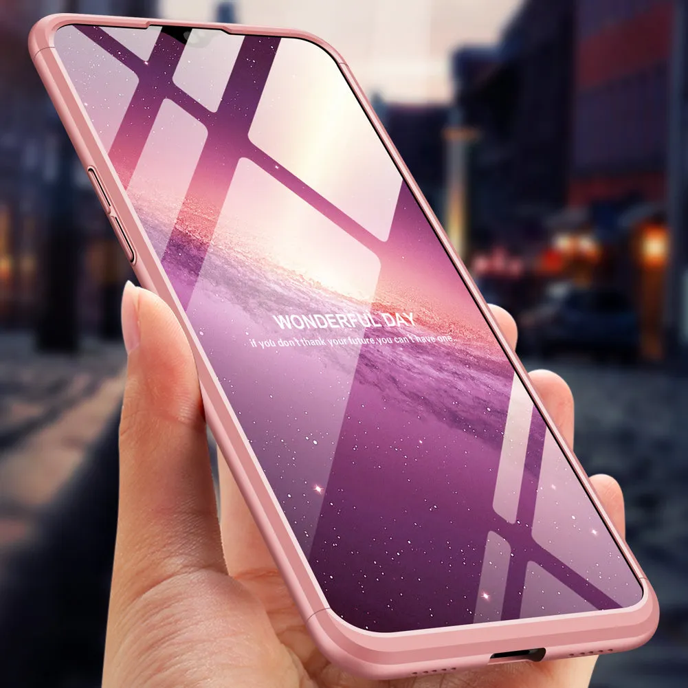 For ONE PLUS 6T 3 in 1 360 Degree Non-slip Shockproof Full Protective Case Red black red_ONE PLUS 6T