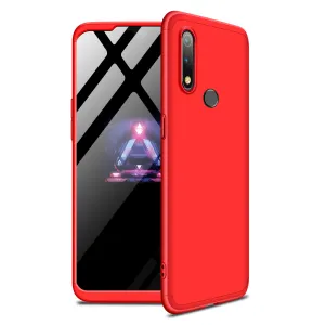 For Oppo Realme 3 pro Ultra Slim PC Back Cover Non-slip Shockproof 360 Degree Full Protective Case red