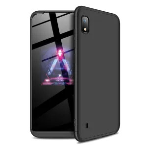 For Samsung A10 Ultra Slim PC Back Cover Non-slip Shockproof 360 Degree Full Protective Case black