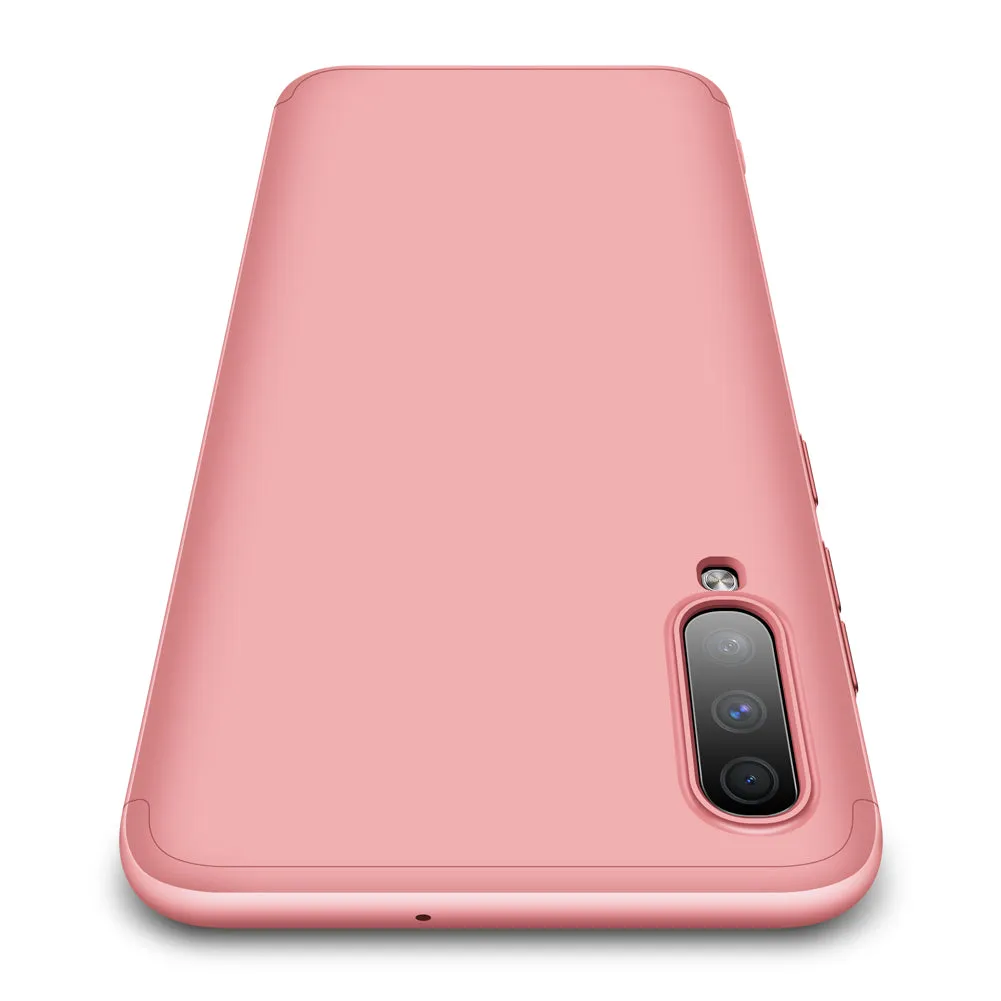 For Samsung A70 Ultra Slim PC Back Cover Non-slip Shockproof 360 Degree Full Protective Case gold