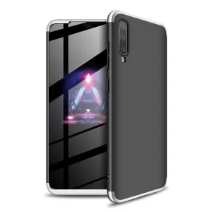 For Samsung A70 Ultra Slim PC Back Cover Non-slip Shockproof 360 Degree Full Protective Case Silver black silver