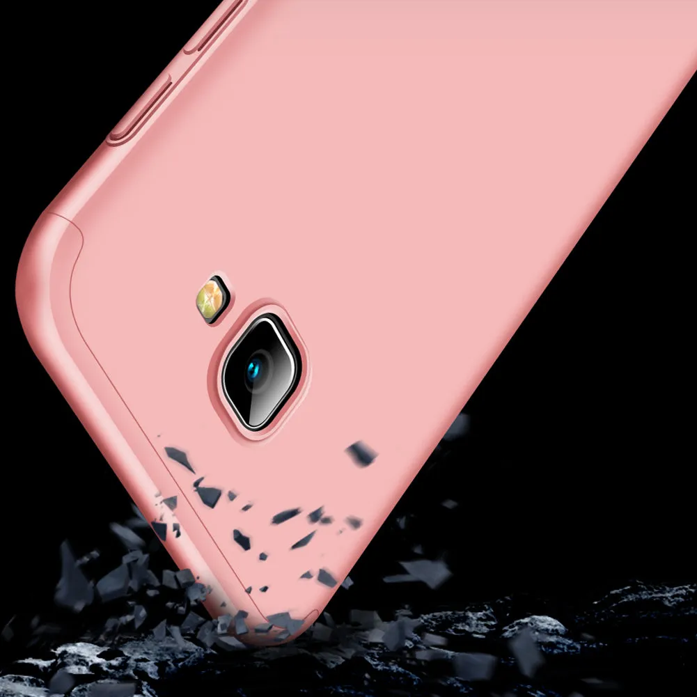 For Samsung J4 Plus/ J4 Prime 3 in 1 360 Degree Non-slip Shockproof Full Protective Case Gold_Samsung J4 Plus/ J4 Prime