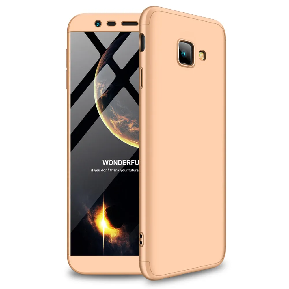 For Samsung J4 Plus/ J4 Prime 3 in 1 360 Degree Non-slip Shockproof Full Protective Case Gold_Samsung J4 Plus/ J4 Prime