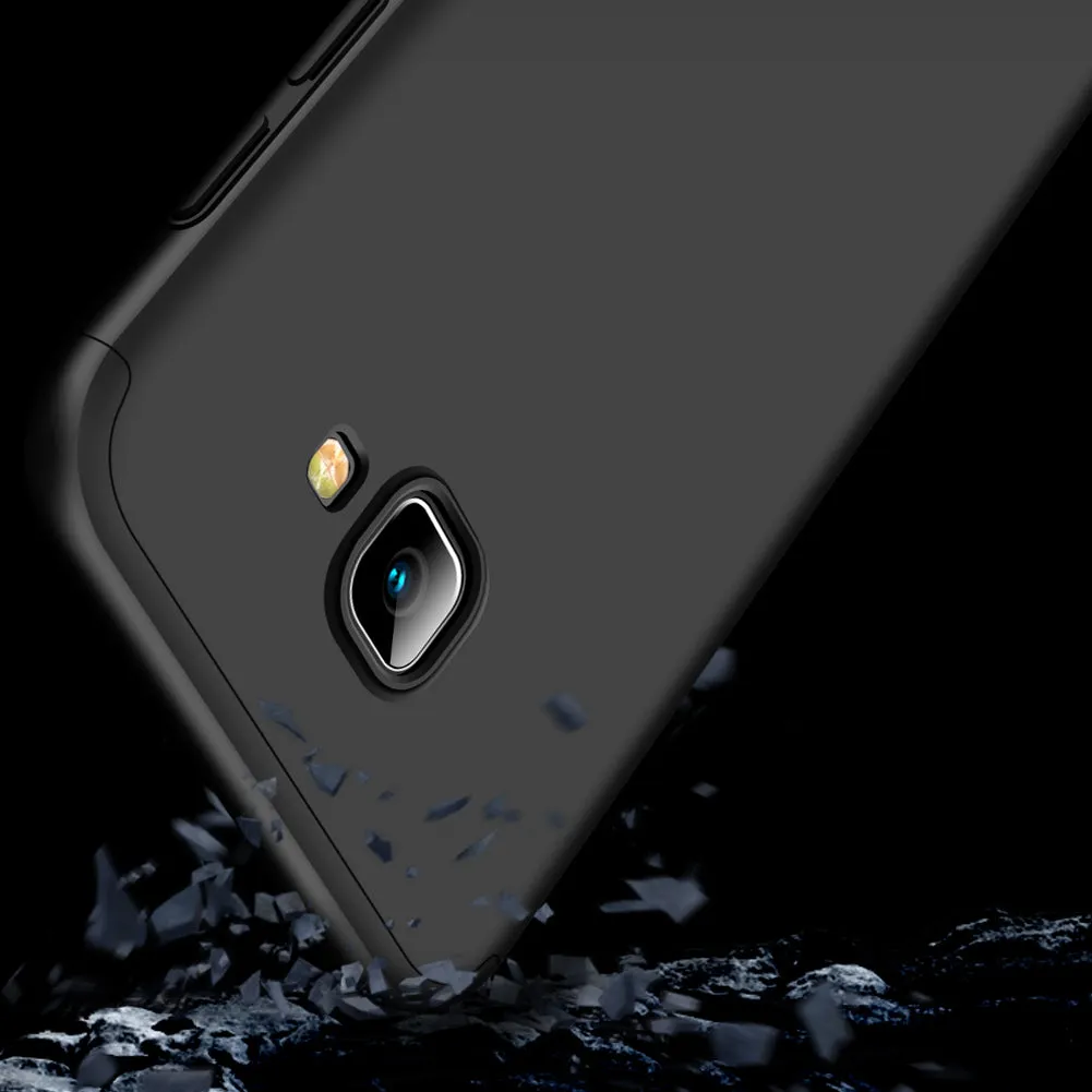 For Samsung J4 Plus/ J4 Prime 3 in 1 360 Degree Non-slip Shockproof Full Protective Case Gold_Samsung J4 Plus/ J4 Prime