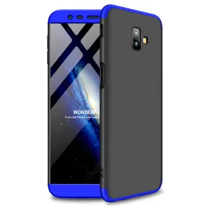 For Samsung J6 Plus/ J6 Prime 3 in 1 360 Degree Non-slip Shockproof Full Protective Case Blue black blue_Samsung J6 Plus/ J6 Prime