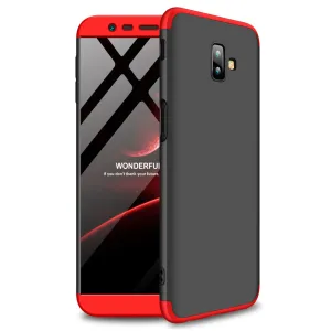 For Samsung J6 Plus/ J6 Prime 3 in 1 360 Degree Non-slip Shockproof Full Protective Case Red black red_Samsung J6 Plus/ J6 Prime