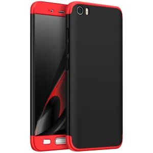 For XIAOMI MI 5 Slim 3 in 1 Hybrid Hard Case Full Body 360 Degree Protection Back Cover  Red black red