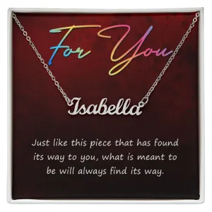For you