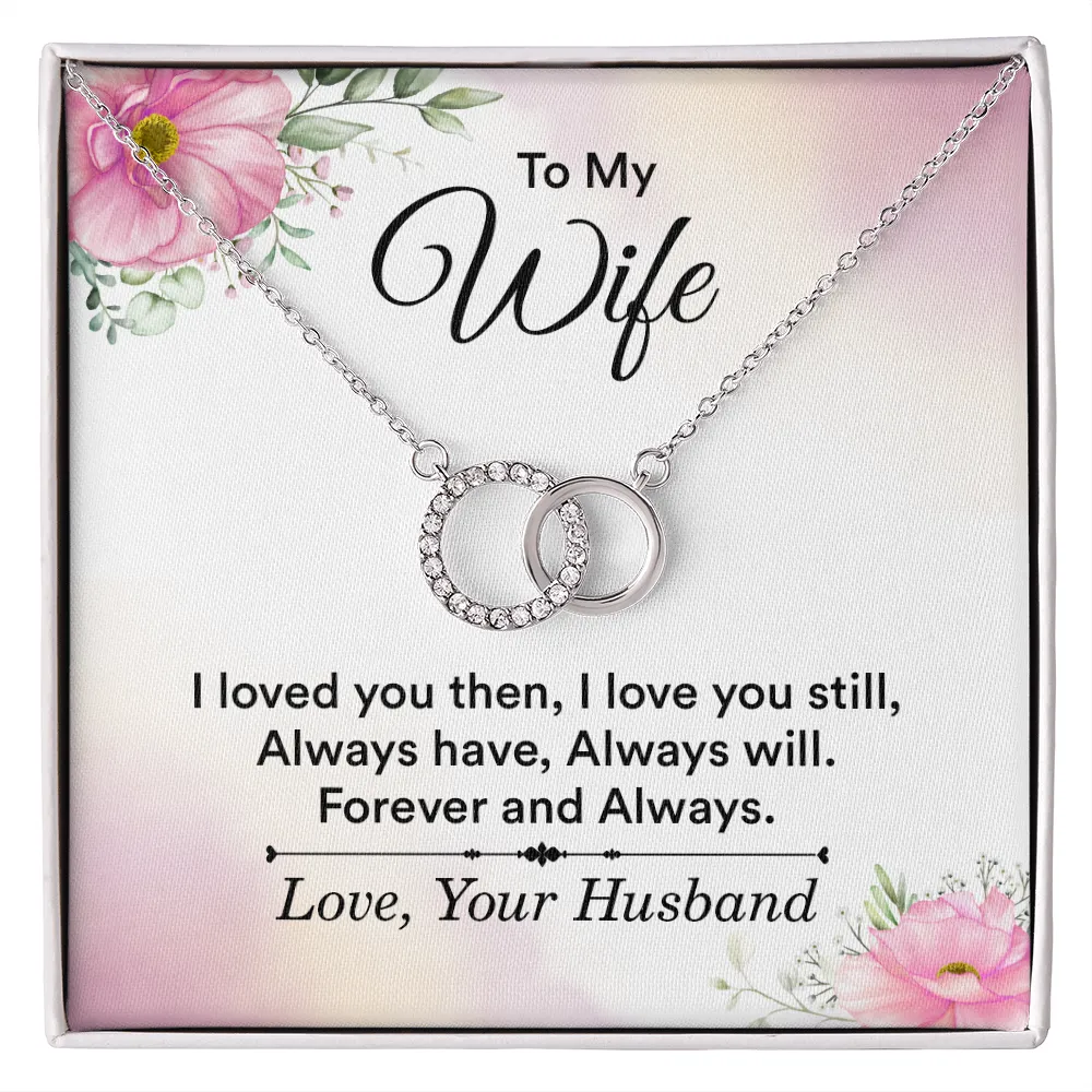 Forever and Always-Perfect Pair Circle Necklace for Wife