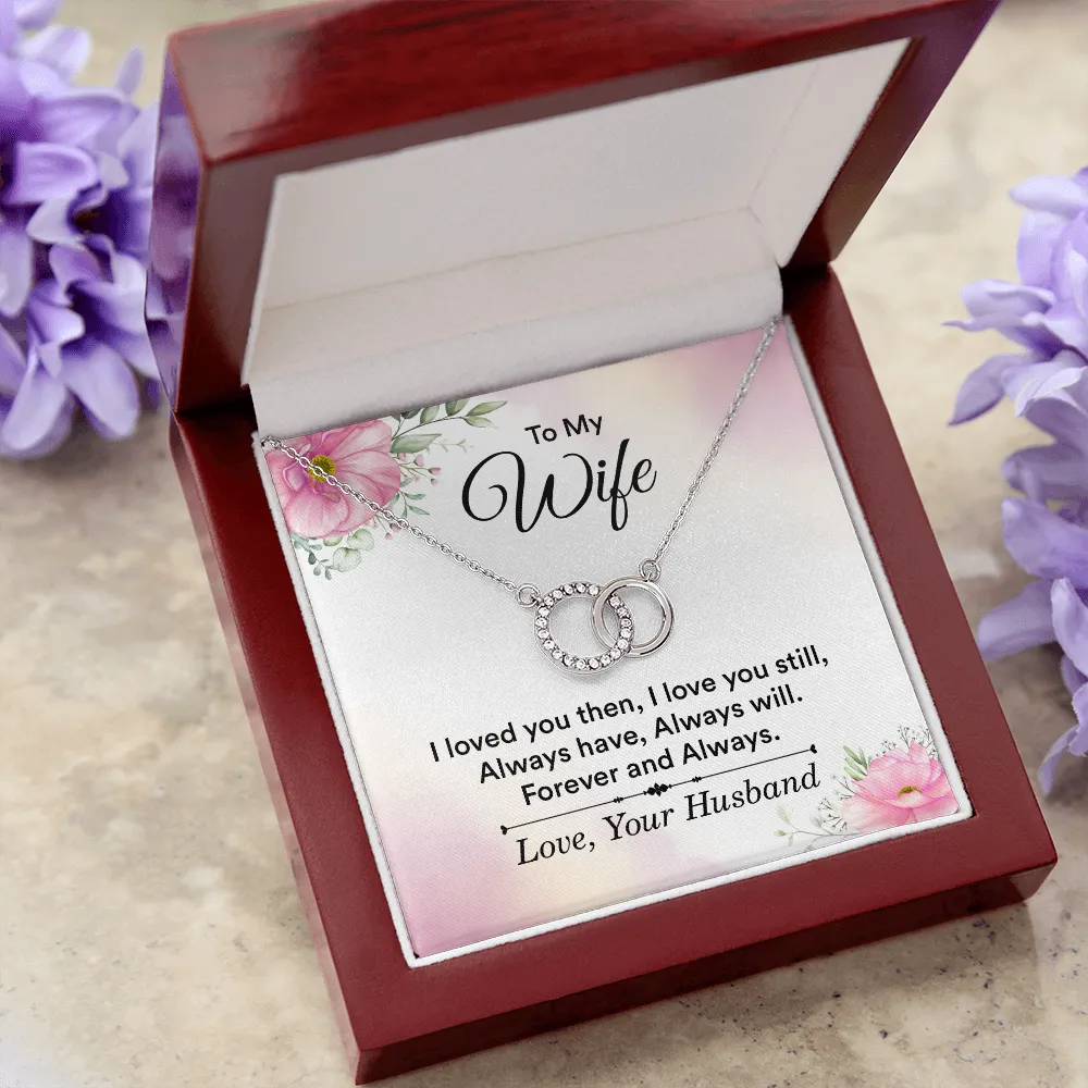 Forever and Always-Perfect Pair Circle Necklace for Wife