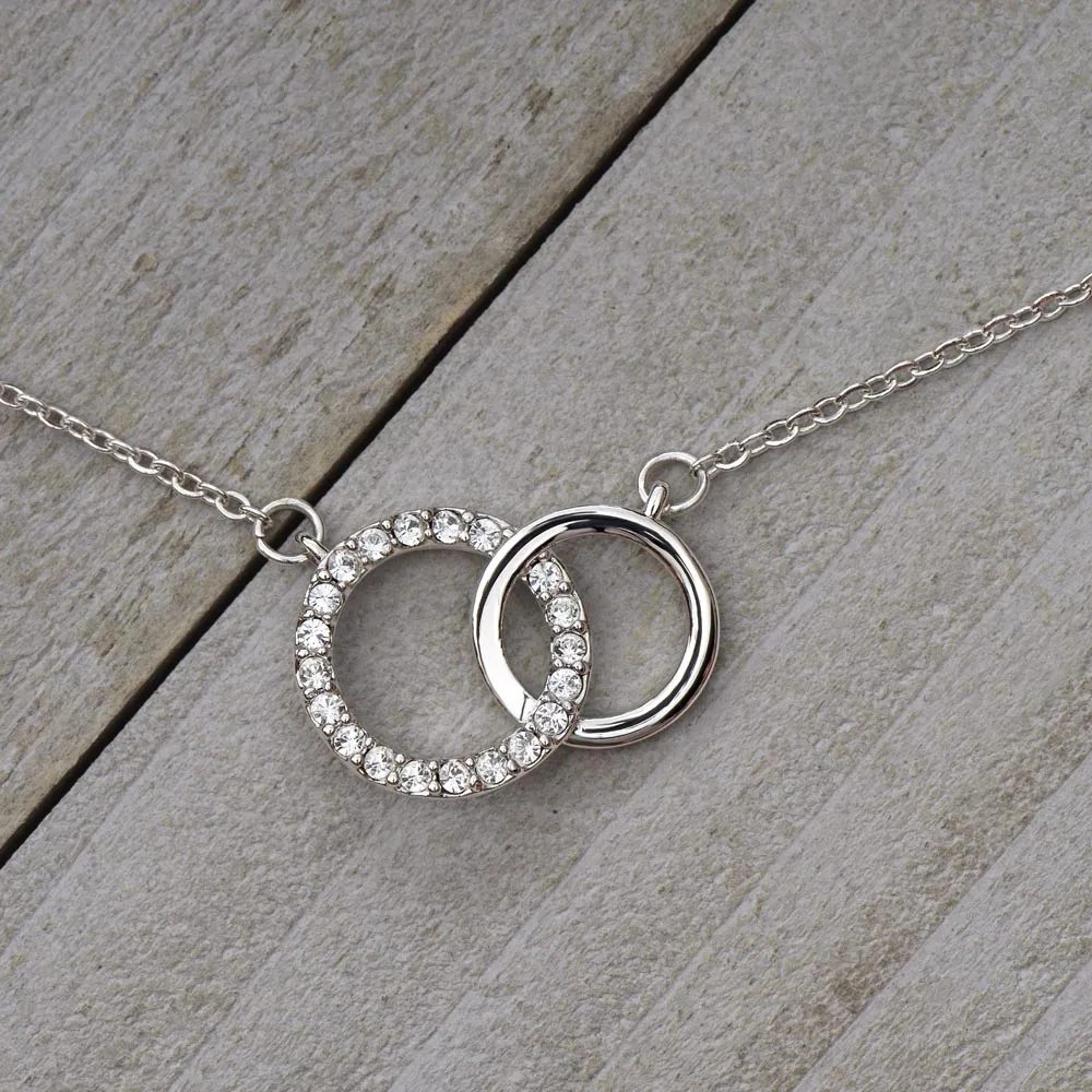 Forever and Always-Perfect Pair Circle Necklace for Wife