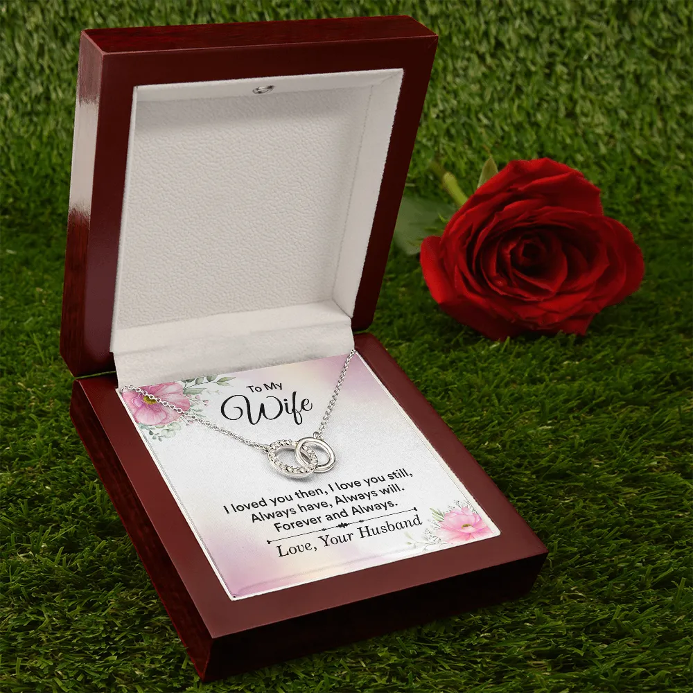 Forever and Always-Perfect Pair Circle Necklace for Wife