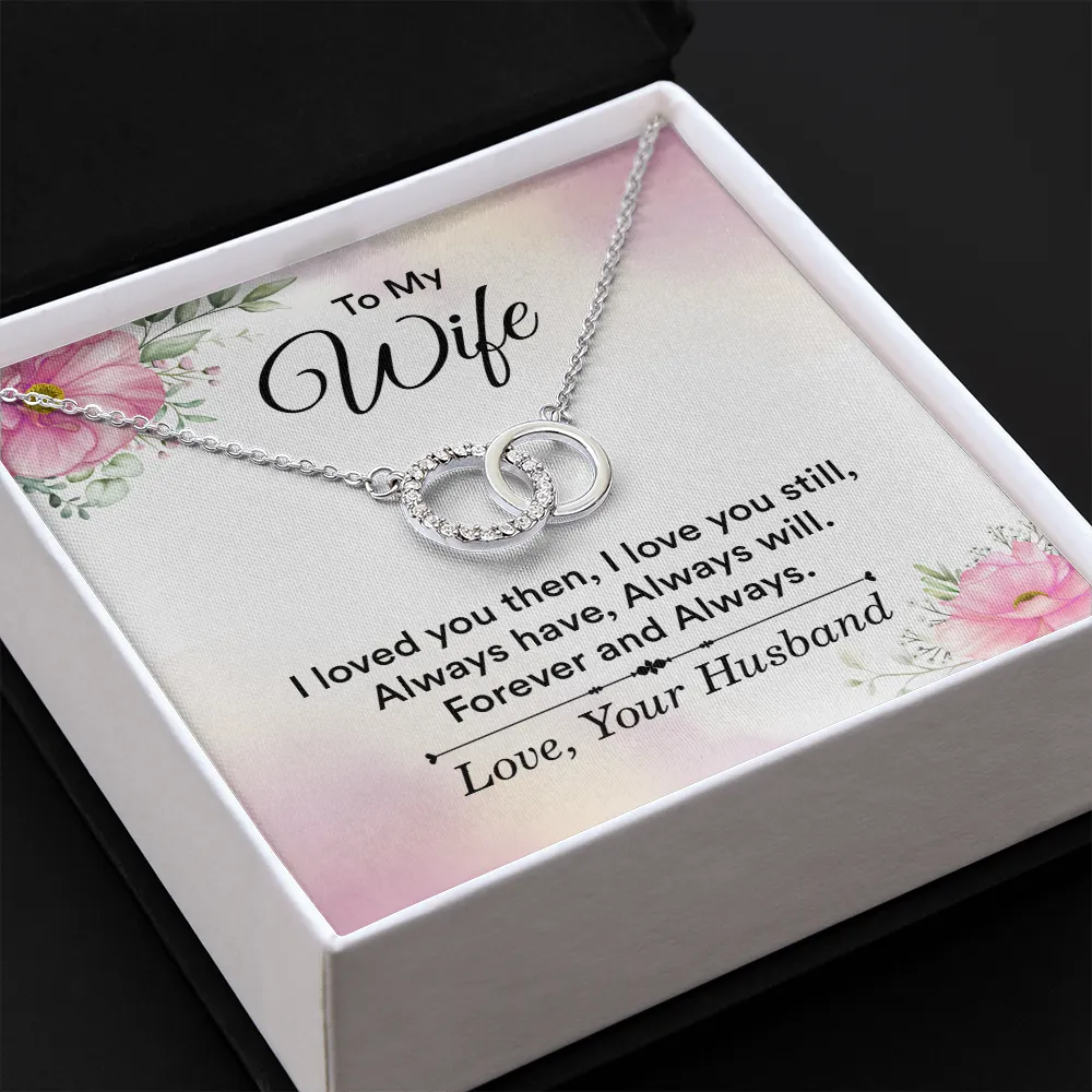 Forever and Always-Perfect Pair Circle Necklace for Wife