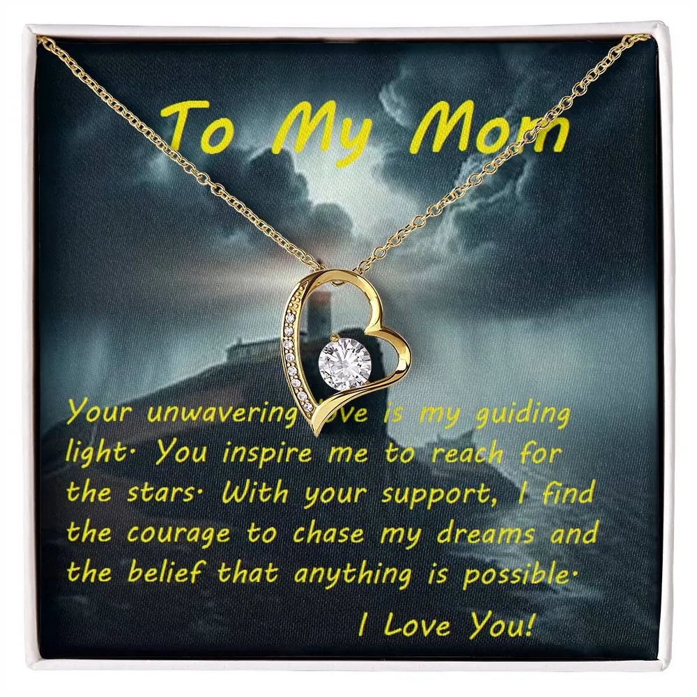 Forever Love Necklace, Custom Message Card