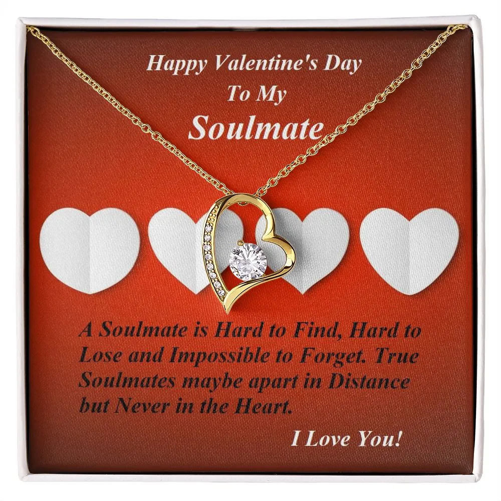 Forever Love Necklace, Custom Message Card