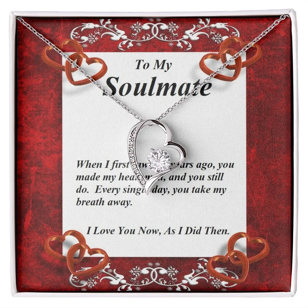 Forever Love Necklace, Custom Message Card