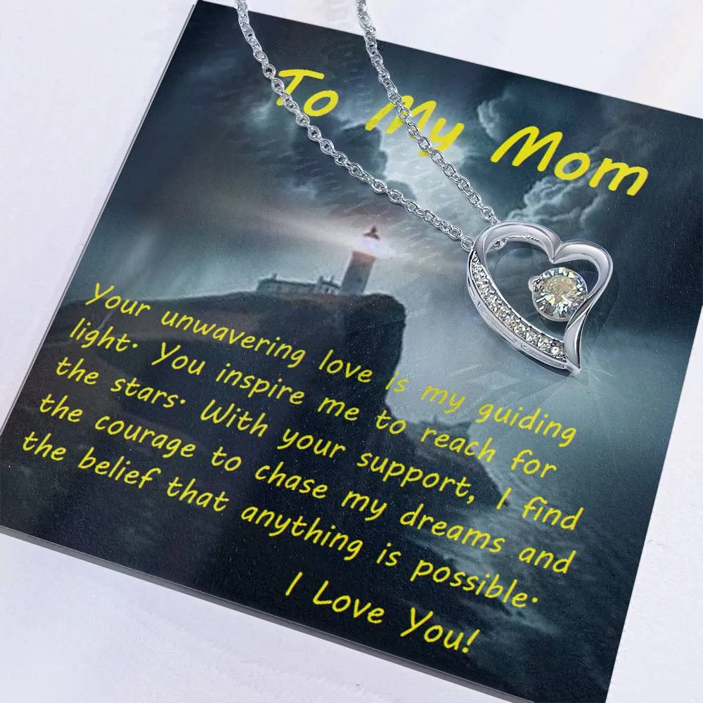Forever Love Necklace, Custom Message Card