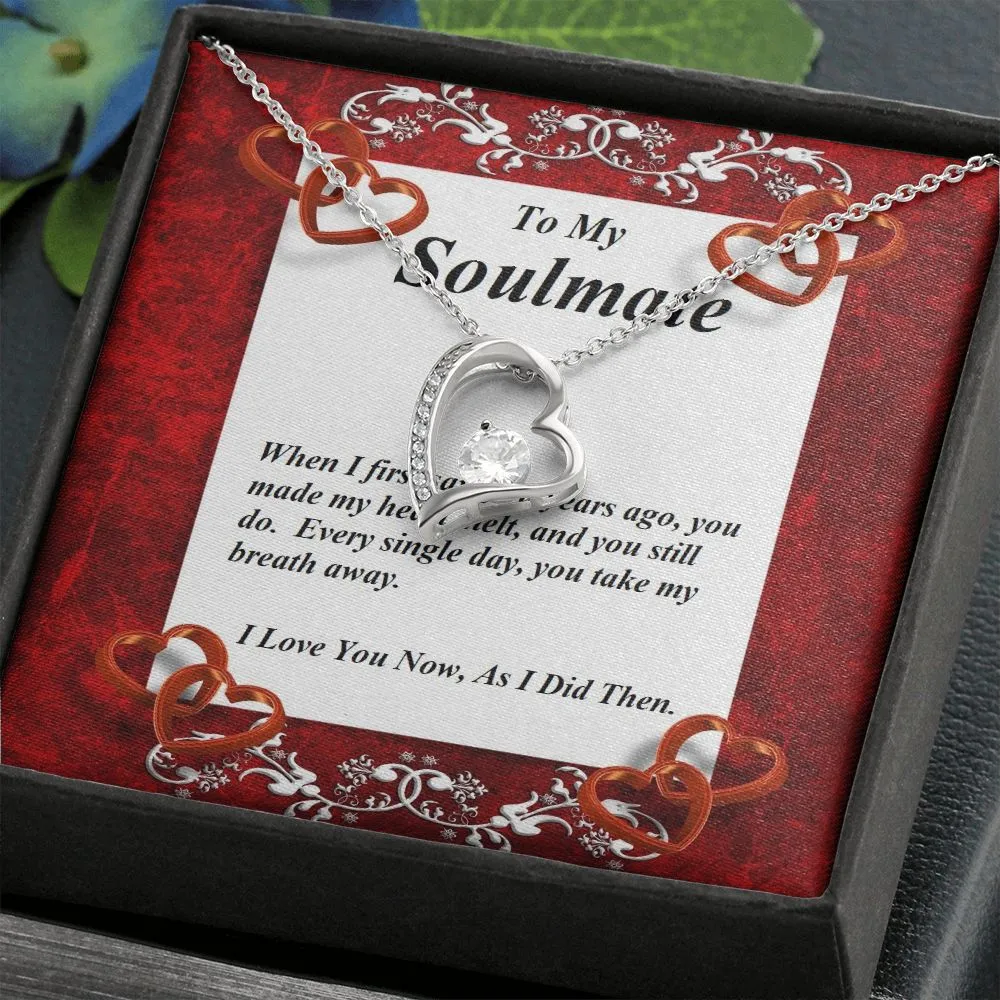 Forever Love Necklace, Custom Message Card