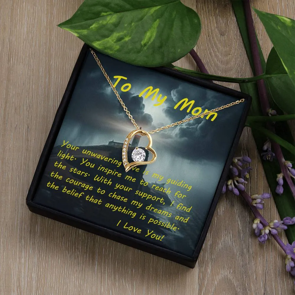 Forever Love Necklace, Custom Message Card