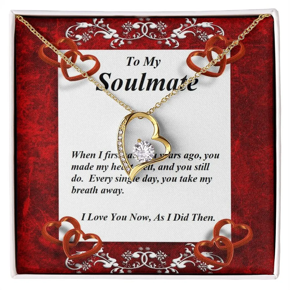 Forever Love Necklace, Custom Message Card