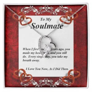 Forever Love Necklace, Custom Message Card